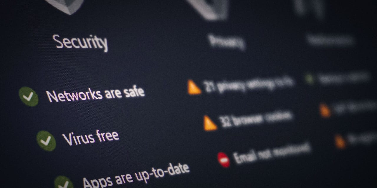 A photo of a computer screen showing text strings related to website security.
