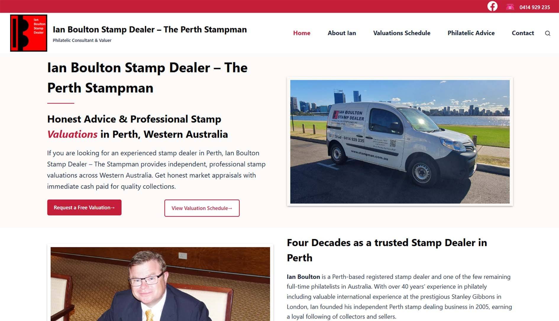 Ian Boulton Stamp Dealer - The Perth Stampman
